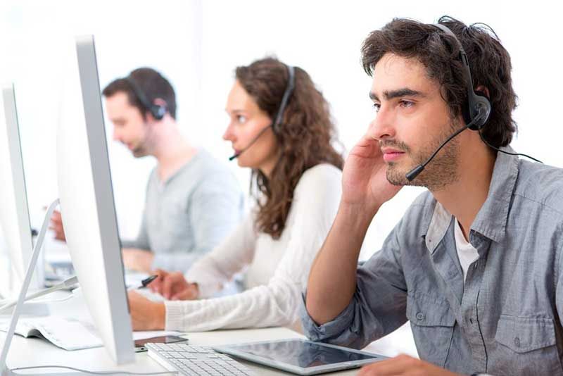 Using contact center software for their customer service operations