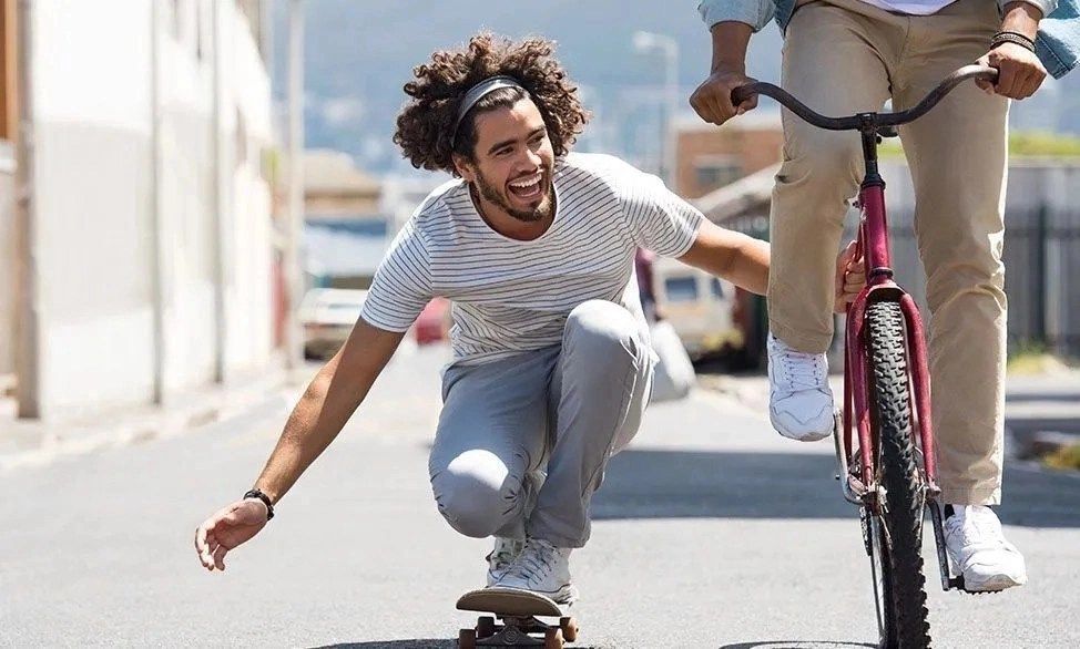 man on skateboard